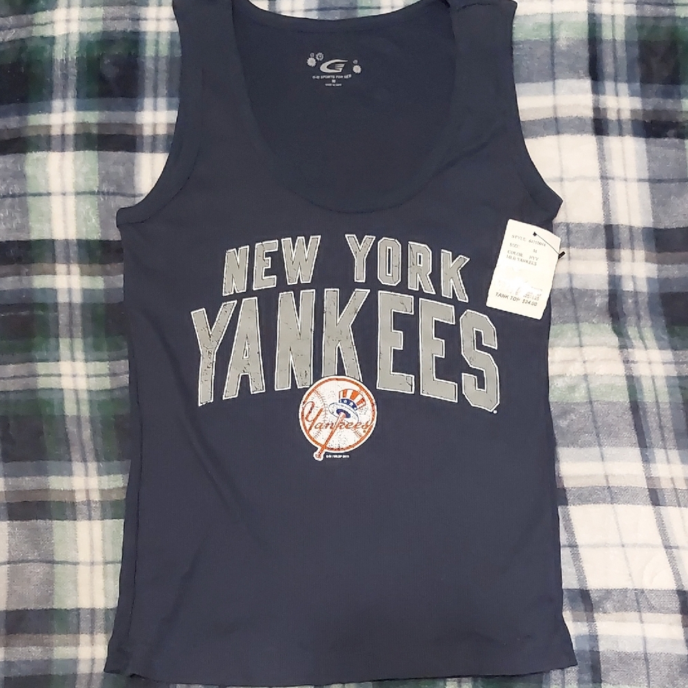 New York Yankees Navy Tank Top Size Medium